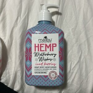 Malibu Hemp Winterberry Wishes Body Moisturizer - Pink & Blue